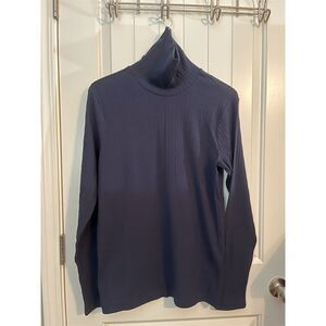 Urban Outfitters Men's M Blue Long Sleeve Turtleneck Top Casual
